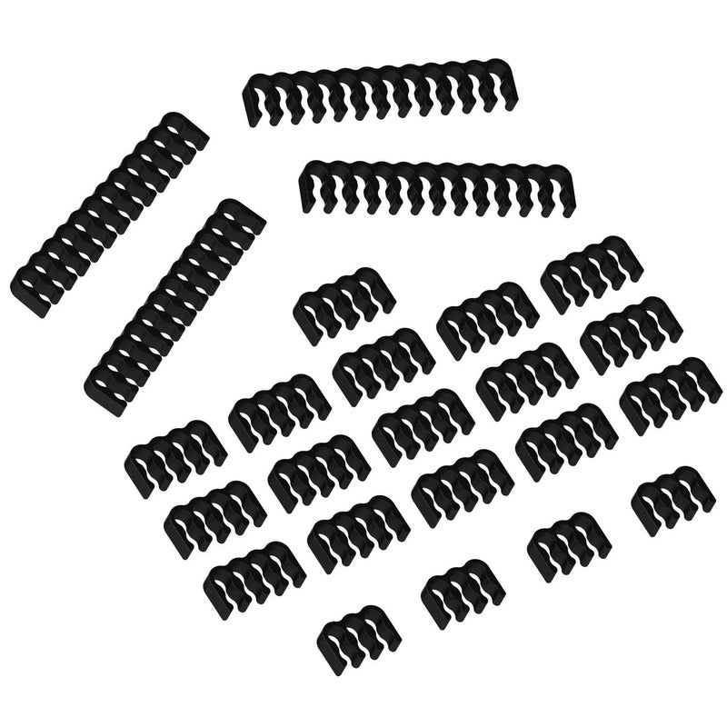 LINKUP - Combs for PSU Cable Extension | 4 x 24 P | 16 x 8 P | 4 x 6 P | Black - Image 1